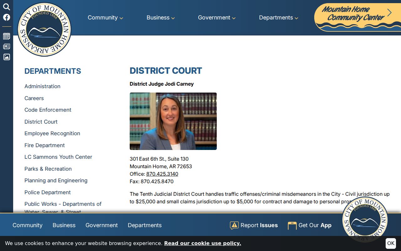 Baxter County criminal court cases Mountain Home District Court